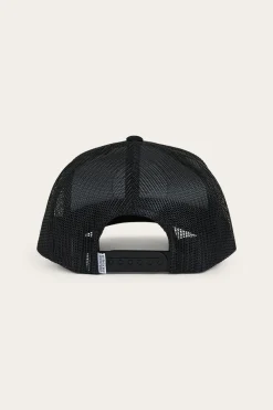 Clearance Ringers Western Signature Bull Kids Trucker Cap - Black / White