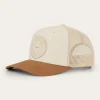 New Ringers Western Signature Bull Kids Trucker Cap - Beige/Clay