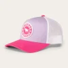 New Ringers Western Signature Bull Kids Trucker Cap - Lilac/Candy