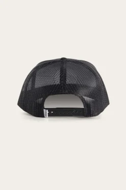 Online Ringers Western Signature Bull Trucker Black with Black & Pink Patch