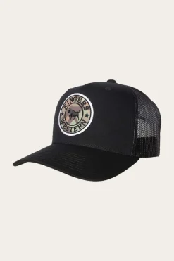 New Ringers Western Signature Bull Trucker Cap - Black/Camo