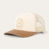 Discount Ringers Western Signature Bull Trucker Cap - Beige/Clay