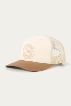 Discount Ringers Western Signature Bull Trucker Cap - Beige/Clay