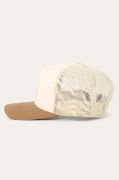Discount Ringers Western Signature Bull Trucker Cap - Beige/Clay