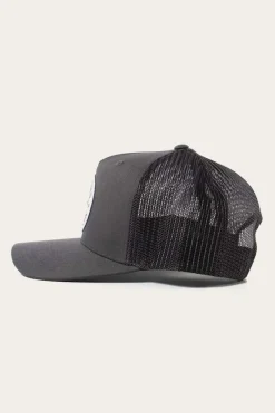 Outlet Ringers Western Signature Bull Trucker Charcoal with Charcoal & White Patch