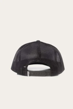 Outlet Ringers Western Signature Bull Trucker Charcoal with Charcoal & White Patch