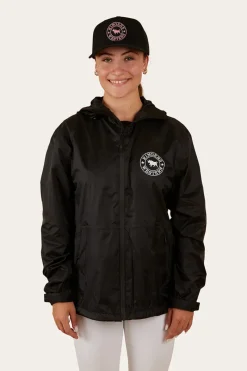 Outlet Ringers Western Signature Bull Womens Spray Jacket - Black