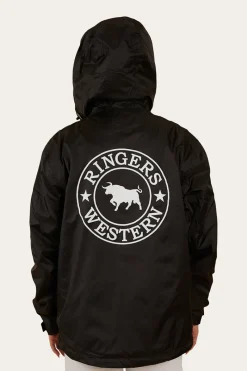Outlet Ringers Western Signature Bull Womens Spray Jacket - Black
