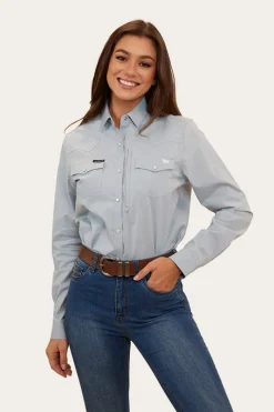 Clearance Ringers Western Silverlake Womens Western Shirt - Chambray