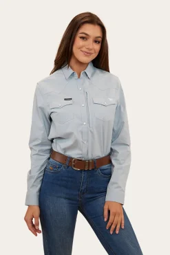 Clearance Ringers Western Silverlake Womens Western Shirt - Chambray