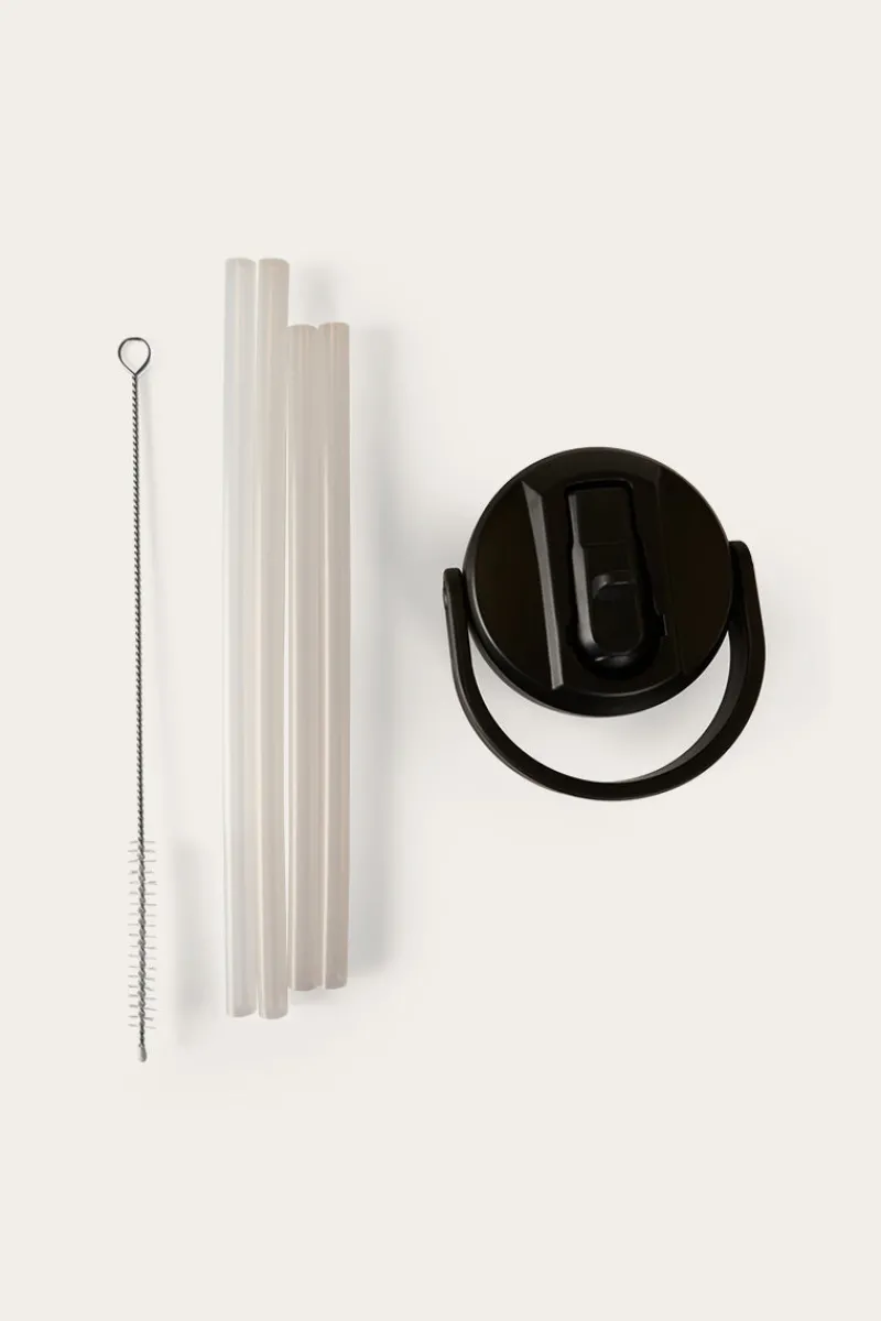 Sale Ringers Western Sippy Lid with Straw - Black