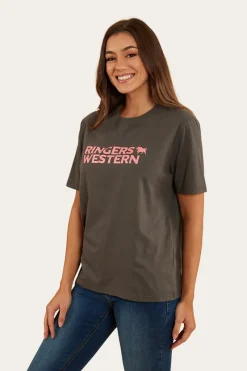 Outlet Ringers Western Somerset Womens Loose Fit T-Shirt - Vintage Black