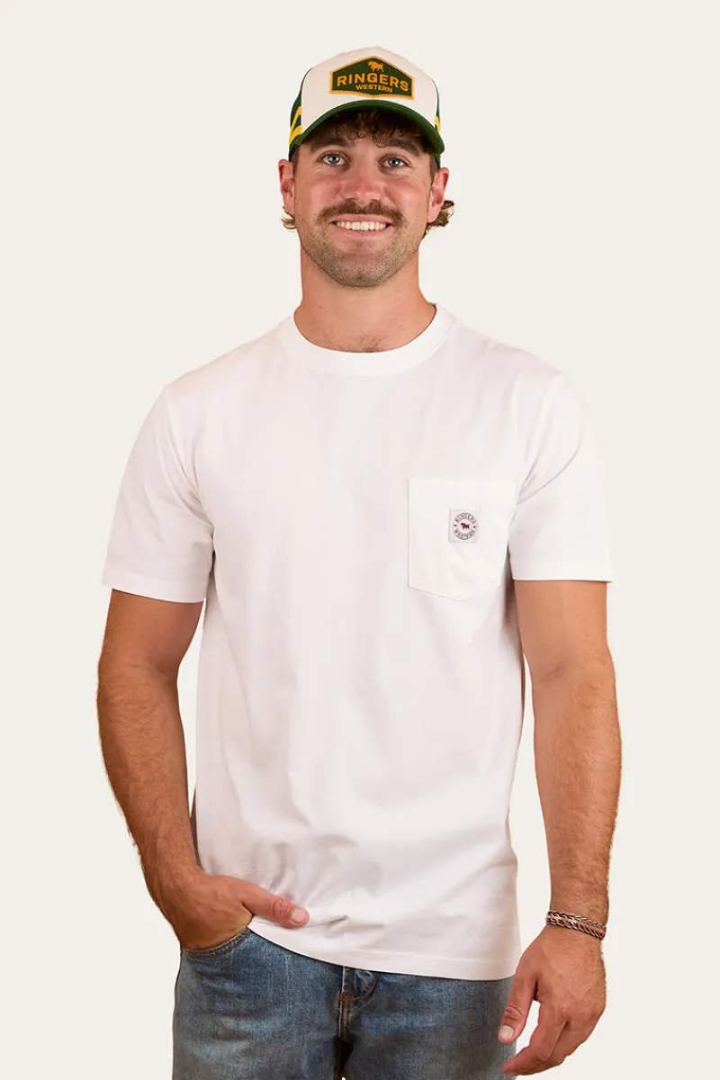 Hot Ringers Western Southbridge Mens Classic Fit T-Shirt - White