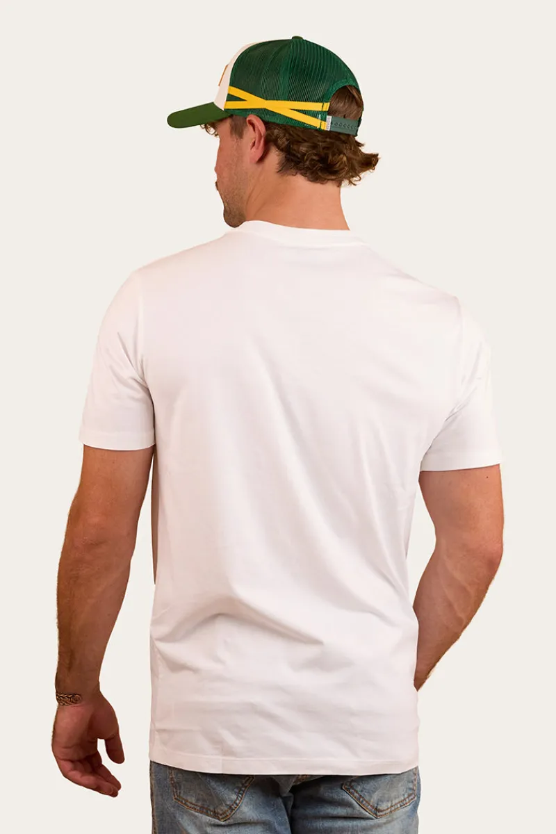 Hot Ringers Western Southbridge Mens Classic Fit T-Shirt - White