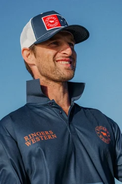 Outlet Ringers Western Southern Son Trucker Cap - Navy