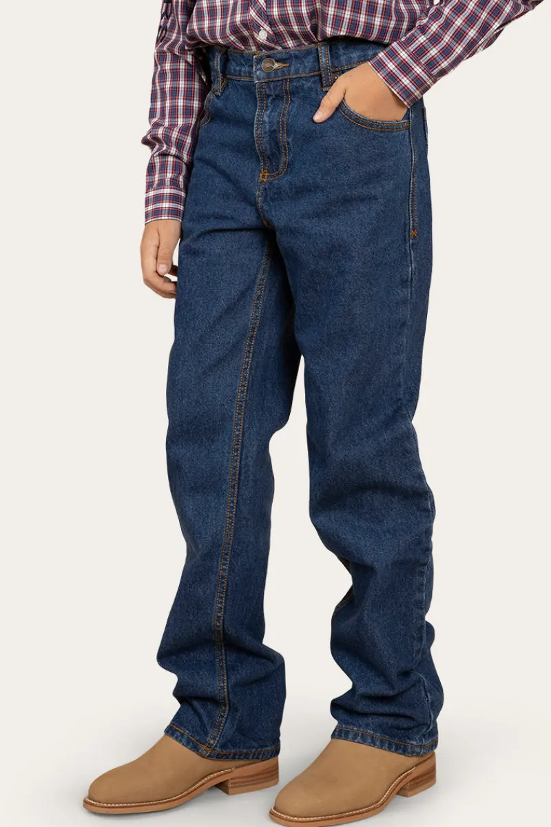 Ringers Western Southwest Kids Relaxed Fit Jean - Mid Wash Blue