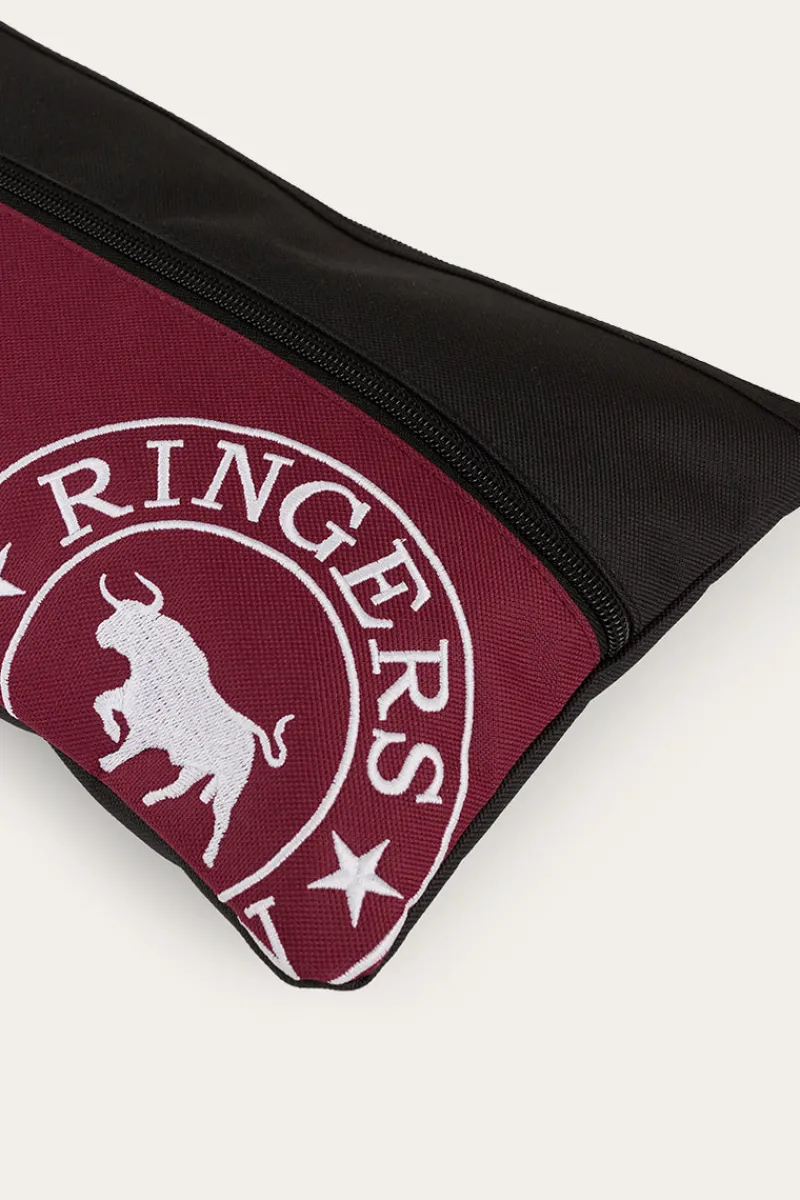 Sale Ringers Western Spencer Pencil Case - Burgundy/Black