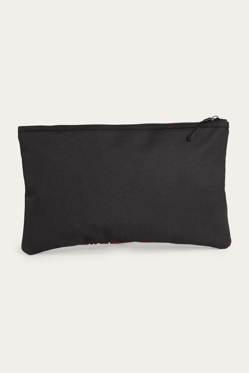 Sale Ringers Western Spencer Pencil Case - Burgundy/Black