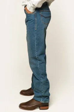 Clearance Ringers Western Station Hill Mens Relaxed Fit Jean - Mid Wash Blue