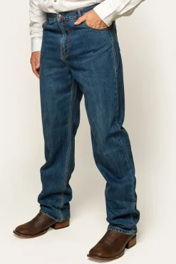 New Ringers Western Station Hill Mens Relaxed Fit Jean - Dark Wash Blue