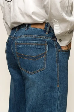 New Ringers Western Station Hill Mens Relaxed Fit Jean - Dark Wash Blue