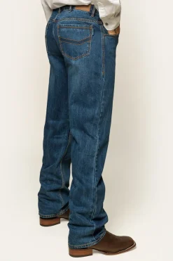 New Ringers Western Station Hill Mens Relaxed Fit Jean - Dark Wash Blue