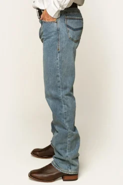 Discount Ringers Western Station Hill Mens Relaxed Fit Jean - Light Wash Blue
