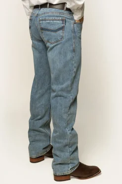 Discount Ringers Western Station Hill Mens Relaxed Fit Jean - Light Wash Blue