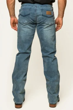 Online Ringers Western Sturt Mens Relaxed Leg Jeans - Light Blue