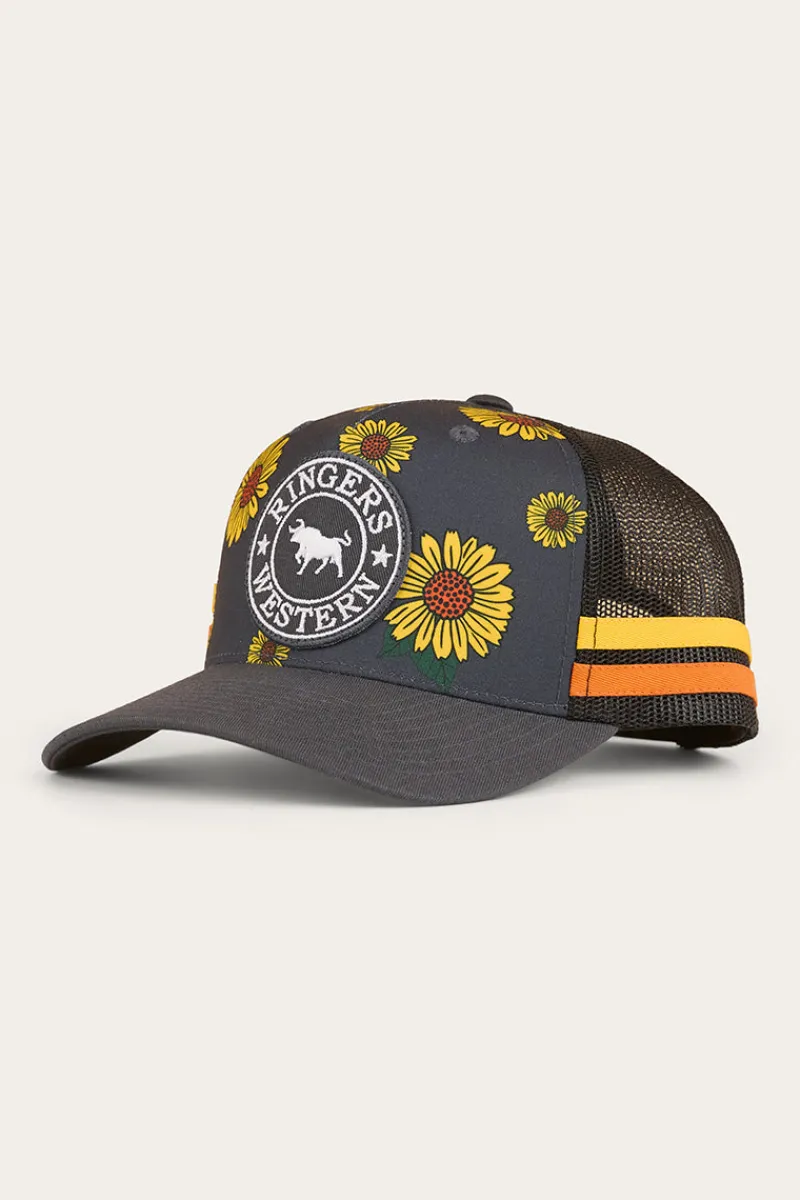 Best Ringers Western Sunflowers Trucker Cap - Black / Multi