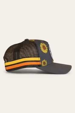 Best Ringers Western Sunflowers Trucker Cap - Black / Multi