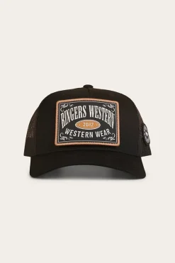 Online Ringers Western Switcheroo Trucker Cap - Black