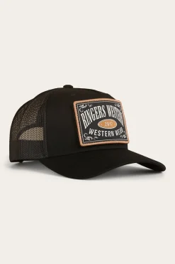 Online Ringers Western Switcheroo Trucker Cap - Black