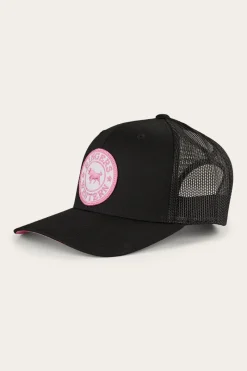 Online Ringers Western Tara Ponytail Trucker Cap - Black