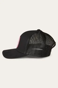 Online Ringers Western Tara Ponytail Trucker Cap - Black