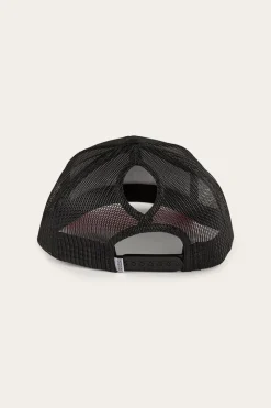 Online Ringers Western Tara Ponytail Trucker Cap - Black