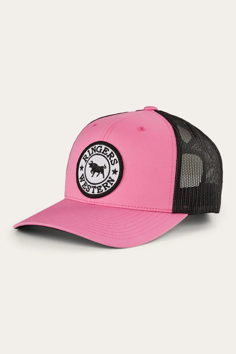 Online Ringers Western Tara Ponytail Trucker Cap - Melon