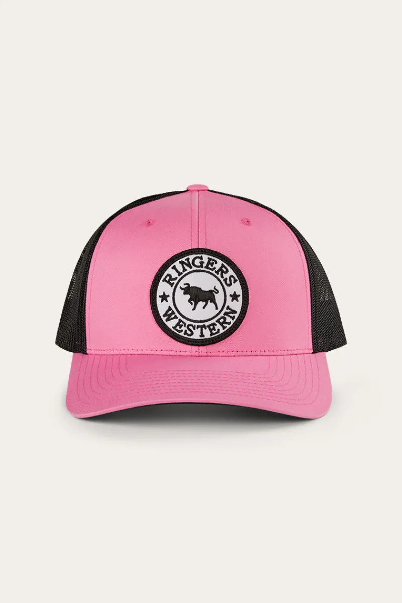 Online Ringers Western Tara Ponytail Trucker Cap - Melon