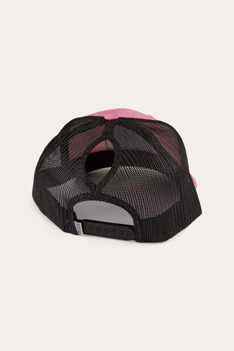 Online Ringers Western Tara Ponytail Trucker Cap - Melon