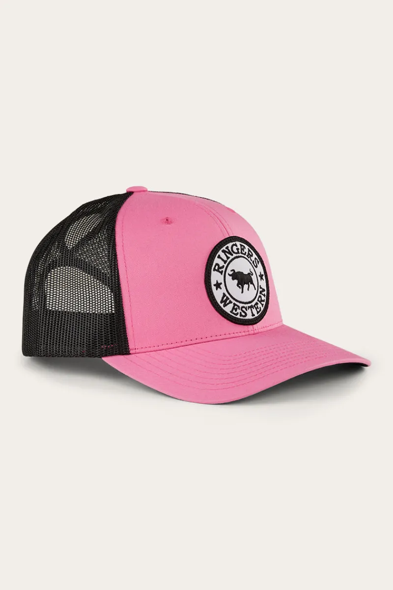 Online Ringers Western Tara Ponytail Trucker Cap - Melon