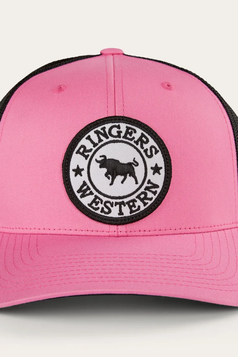 Online Ringers Western Tara Ponytail Trucker Cap - Melon