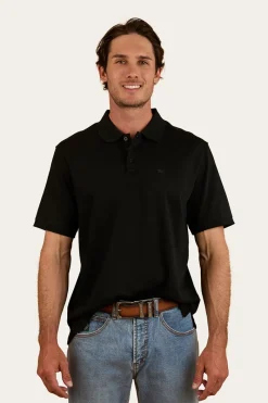 Ringers Western Tech Mens Polo - Black