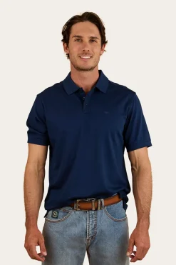 Clearance Ringers Western Tech Mens Polo - Navy