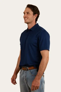 Clearance Ringers Western Tech Mens Polo - Navy