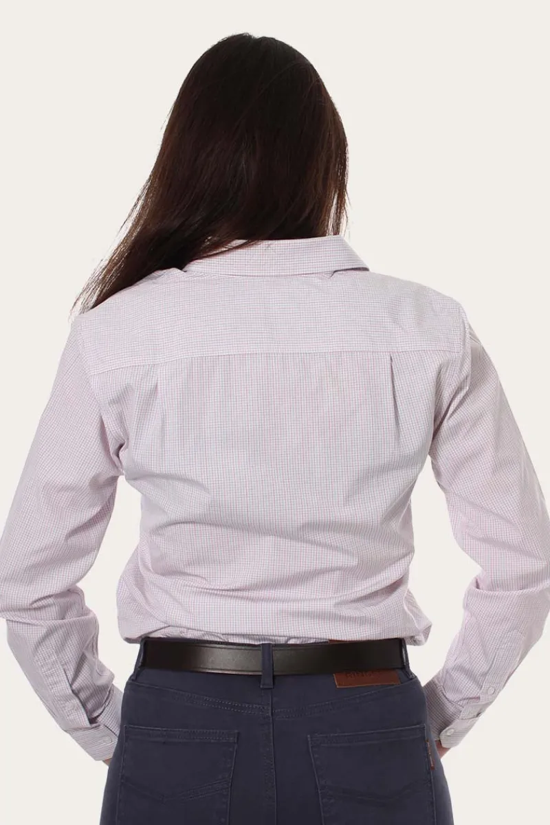 Ringers Western Territory Womens Check Dress Shirt - Red/Blue