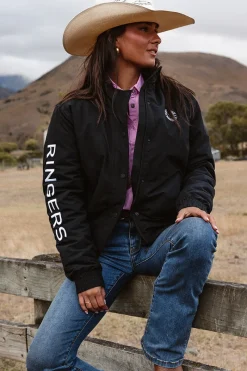 Discount Ringers Western Tesbury Womens Jacket - Black / White