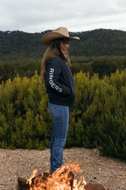 Best Ringers Western Tesbury Womens Jacket - Navy/White