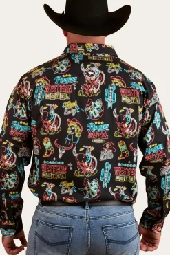 Clearance Ringers Western The Dyno Mens Limited Edition Work Shirt - Black / Multi