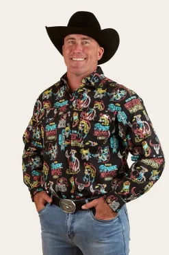 Clearance Ringers Western The Dyno Mens Limited Edition Work Shirt - Black / Multi