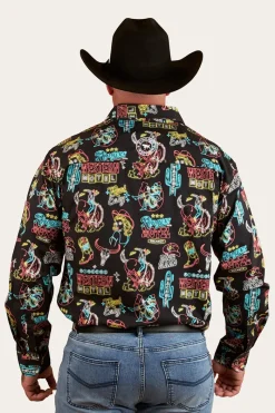 Clearance Ringers Western The Dyno Mens Limited Edition Work Shirt - Black / Multi